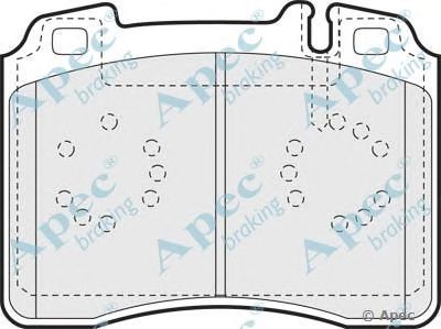 APEC BRAKING pad756 -  Комплект тормозных колодок, дисковый тормоз